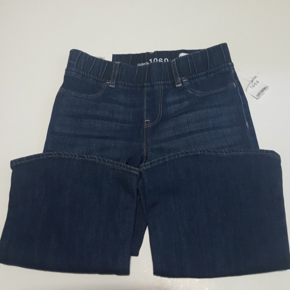 GAP Girls Skinny Flare Pull-On Waist Blue Jeans-10 - Picture 3 of 7